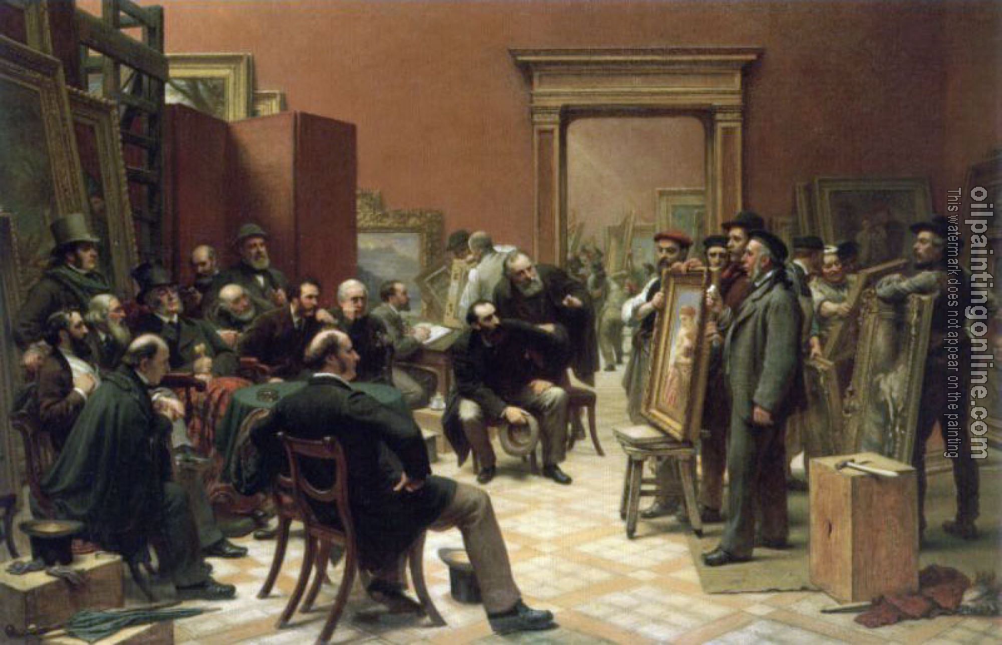 Charles West Cope - The Council of the Royal Academy selecting Pictures for Exhibition